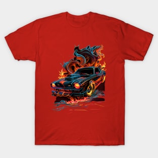 Dodge Charger Daytona - Burning Race T-Shirt